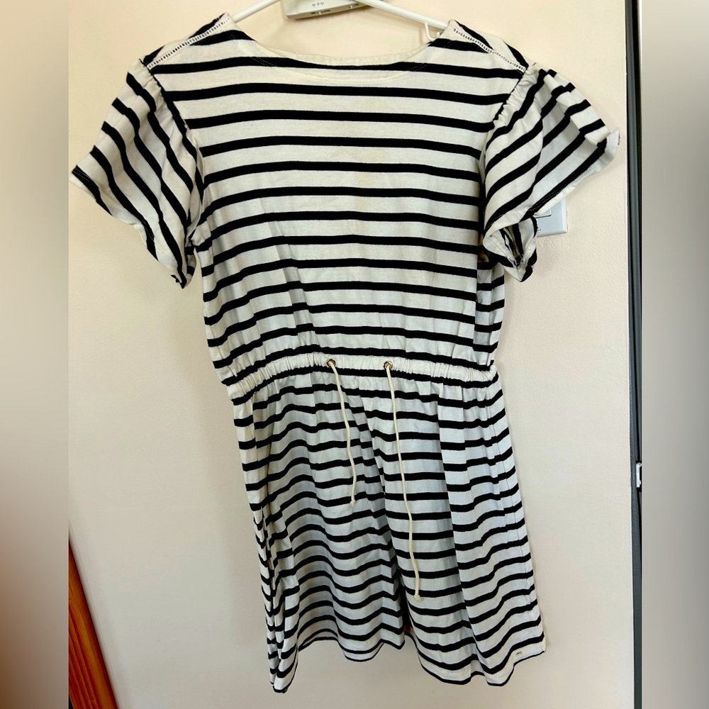 Kate spade black and white striped summer dress